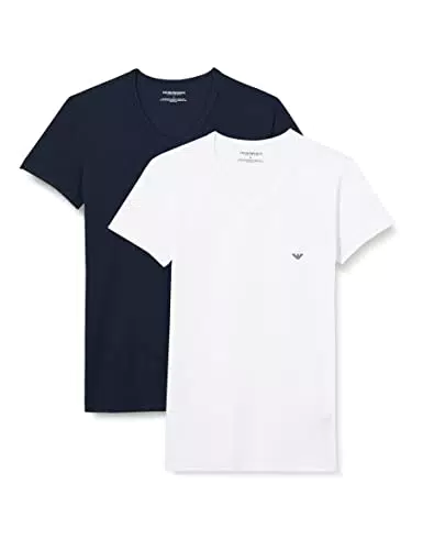 Emporio Armani Uomo 2-Pack V Neck T-Shirt Essential Core Logoband T-Shirt