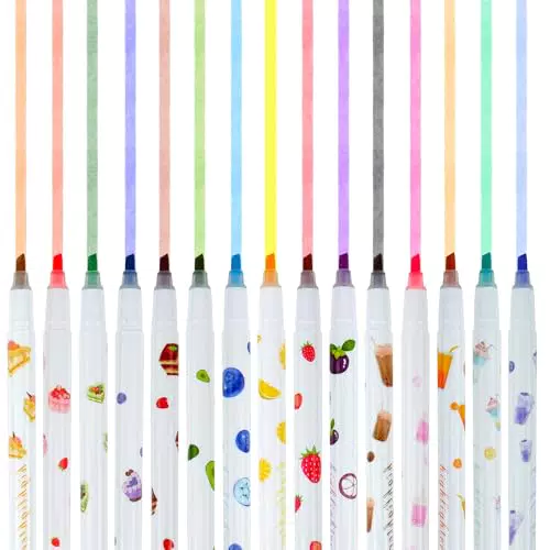 EooUooIP Evidenziatori, 15 Colori Set Evidenziatori