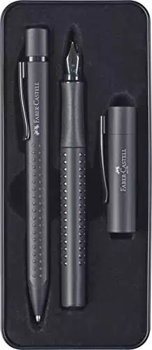 Faber-Castell Set Stilo, Sfera Grip Edition All Black