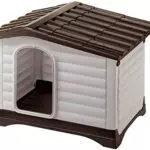 Ferplast Cuccia da Esterno, Casetta per Cani DOGVILLA 90 in Resina Termoplastica Robusta