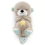Fisher-Price Lontra Coccola & Relax - Carillon Neonati Succhietto con Movimento Respirazione - Luci e Suoni - Scoperte Sensoriali - Regalo per Neonati da 0+ Mesi