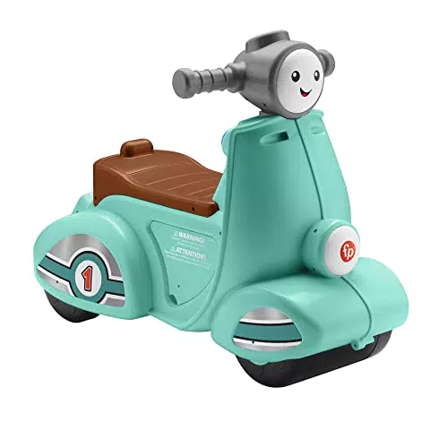 Fisher-Price - Ridi & Impara Smart Stages, Scooter giocattolo cavalcabile per i primi passi
