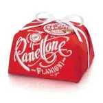 FLAMIGNI, Panettone Artigianale Glassato Tradizionale con Canditi d'Arance e Uvetta Sultanina