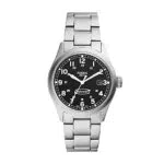 Fossil Orologio Defender da uomo, movimento solare, cassa in acciaio inossidabile argentato da 40 mm con bracciale in acciaio inossidabile