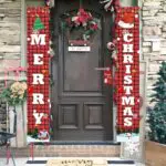 FRXAEZTG 2 Pezzi Striscioni Natalizi Banner, Decorazioni di Natale Door