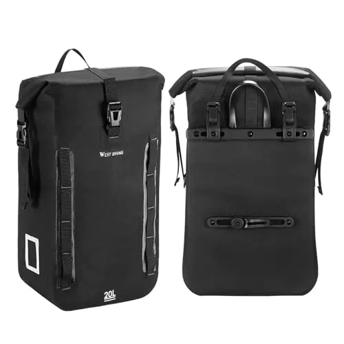 G-raphy Borsa da Bici Posteriore, Bike Bag Bici Grande capacità Bicicletta Pannier Bag Impermeabile per Mountain Bike Bicicletta Ciclismo MTB