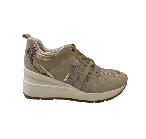 Geox D Zosma, Scarpe da Ginnastica Donna, Tortora