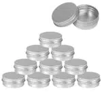 GGISUI 10 Pezzi 15ml Barattoli di Alluminio, Contenitori Cosmetici Vuoti