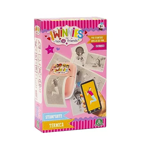 Giochi Preziosi Twinnies Mini Stampante, Stampante Termica Portatile Wireless Bluetooth
