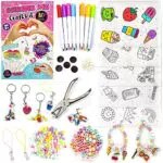 GirlZone Kit Braccialetti Fai da Te Bambina con Plastica Termoretraibile