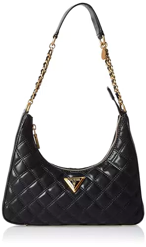 GUESS Giully-Borsa a Tracolla con Zip, Superiore Donna