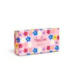 Happy Socks 3-Pack Flower Socks Set, colorati e divertenti