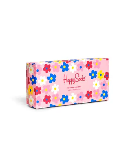 Happy Socks 3-Pack Flower Socks Set, colorati e divertenti