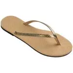 Havaianas Delle Donne You Glitter Golden Flip-Flop, 3/4 UK