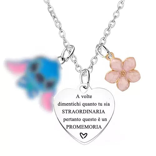 Hgreiwgk Cute Collana Regali Regali Per Figlia Figlio Miglior Amico Regali di Compleanno Bestie Regali di Amicizia