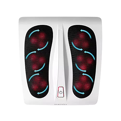 HoMedics Massaggiatore Piedi Elettrico con Funzione Calore - Massaggiatore Plantare