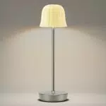 HYMZP Lampada da Tavolo Senza Fili, 5000mAh Lampada da Tavolo Ricaricabile USB