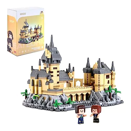 IKUPER Kit di Costruzione Castello - Giocattolo Magico con 2 Minifigure