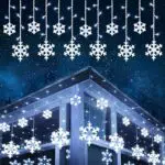 iShabao Luci Natale con 12 Fiocchi di Neve per Finestra