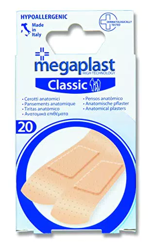 Kit cerotti color pelle anatomici classici 20pz da 7x2 cm