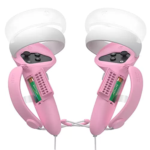 KIWI design Controller Copri Maniglia con Apertura Batteria Compatibile con Quest 2 Accessori