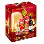LE CADEAU, Confezione Regalo Gran Tradizione, Confezione Alimentare Natalizia con Vino