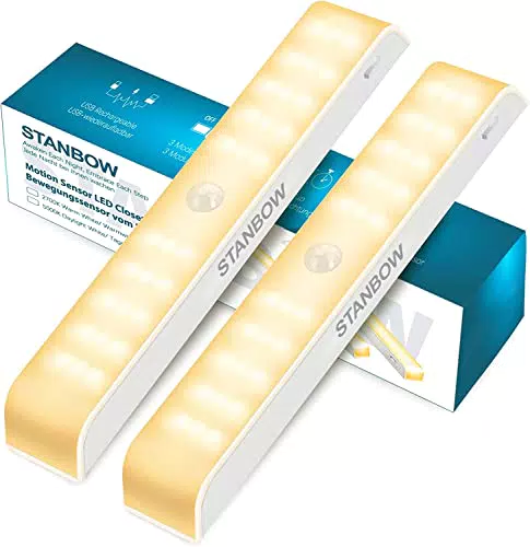 LED Sottopensile Cucina, Luci Armadio LED con Sensore 30LED
