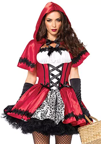 Leg Avenue 85230 - Costume per travestimento da Cappuccetto Rosso Gotico