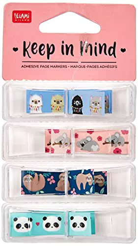 Legami - Segnapagina Adesivi, 7x8, 4 cm, 30 Foglietti Adesivi per Colore