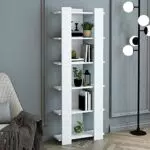 Libreria 160 x 60 x 19, 5 cm Scaffale da Terra con 6 Ripiani Portaoggetti - Bianco
