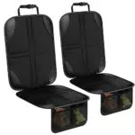 LIPJISL 2PCS Protettore Sedile Auto Bambini Coprisedile Auto per Seggiolino Bimbo Protezione per Seggiolini Auto Impermeabile Compatibile ISOFIX Facile da Pulire Coprisedili Seggiolino Auto Bambini