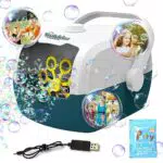 Macchina per Bolle di Sapone, Automatica Macchina a LED Bolle per Bambini 3000+ Bolle al Minuto
