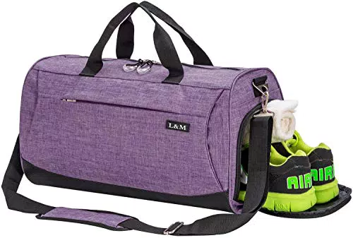 marcello - Borsa sportiva da viaggio con scomparto per scarpe e scomparto per il bagnato