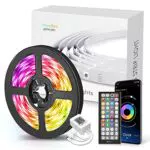 Mellex Led Striscia, Strisce Led 15 Metri Luci Led Camera da Letto Bluetooth RGB con Telecomando