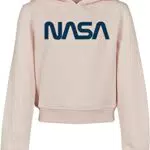 Mister Tee Mädchen Kids NASA Cropped Hoody Kapuzenpullover