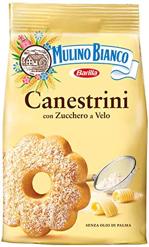 Mulino Bianco Dolcetti Canestrini, Biscotti Frollini con Zucchero a Velo