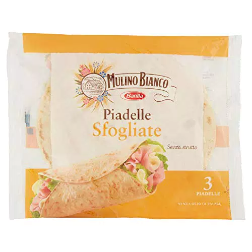 Mulino Bianco Piadelle Sfogliate senza Strutto, 3 Piadelle