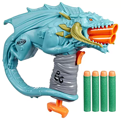 Nerf Dungeons & Dragons - Blaster Rakor, 4 dardi Nerf Elite 2.0