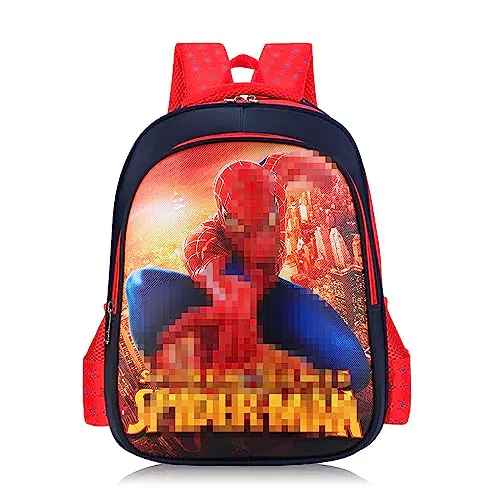 Newtic Zaino zaino per bambini Zainetto Asilo Bambino Zainetti Scuola Materna Rosso Zaino Scuola Elementare BambinoTraspirante per Libro di Scuola Materna 40 x 28 x 16cm