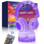 Nice Dream Auricolari Luce Notturna per Bambini, Lampada da Illusione 3D Luce LED