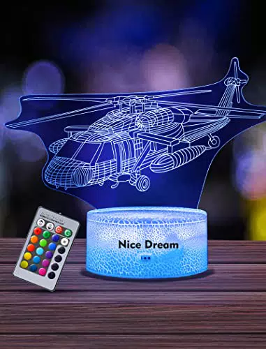 Nice Dream Luce Notturna per Elicottero per Bambini