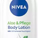 NIVEA Lozione per il corpo all'aloe e cura, crema per il corpo per la pelle secca con formula 5 in 1 e siero per la cura profonda