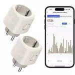 Presa WiFi Nooie con misurazione della corrente, 2 pezzi