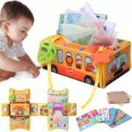 ONLYFUN Giocattolo sensoriale Montessori, Giocattolo di sviluppo 3 in 1 per bambini con specchio