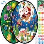 ONLYFUN Set di Freccette Natalizio per Bambini - Divertimento Sia al Chiuso Che all'aperto