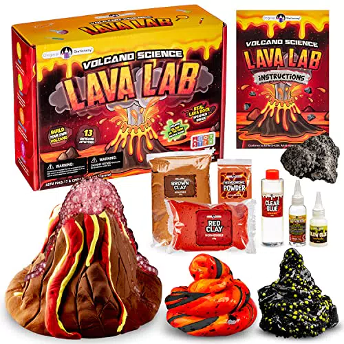Original Stationery Kit Slime Scienza di Lava, Laboratorio Slime e Scienza del Vulcano