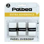 Palbea OverGrip Padel Bianco Extra Aderente Confezione da 3 Pezzi - Grip Padel Antiscivolo - Elevato Assorbimento del Sudore - Superficie Morbida - Progettato per Racchetta di Pade Tennis
