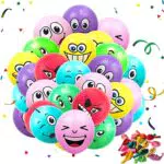 Palloncini Smiley, 60 pezzi serie Emotion palloncini in lattice