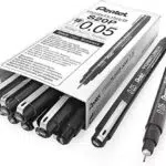 Pentel Pointliner S20P-05A - Set di 12 pennarelli a punta fine