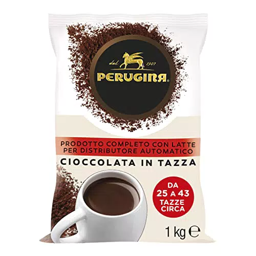 PERUGINA Cioccolata Completa Preparato per Bevanda al Cacao Magro per macchina automatica in polvere